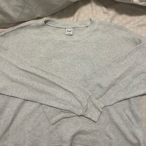 Waffle cut long sleeve